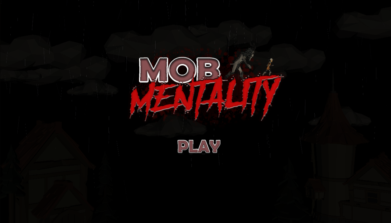 Title screen for the game Mob Mentality